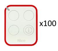 ON3ELRKIT100 Комплект пультов NICE с двухсторонней связью и технологией дальнего действия, 100шт.