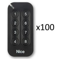 MYGO8KIT100 Комплект пультов для ворот и шлагбаума Nice восьми-кнопочных, 100 шт.
