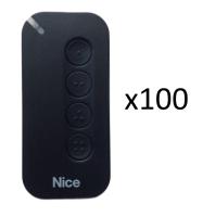 MYGO4KIT100 Комплект пультов для ворот и шлагбаума NICE четырехкнопочный, 100 шт.